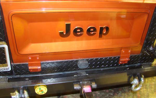 Lod heavy duty jeep rear bumper tire carrier #3